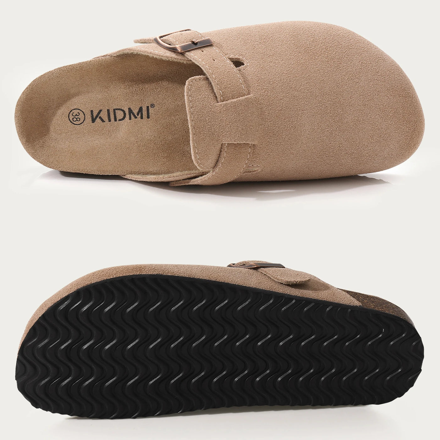 Suede Clogs Mules