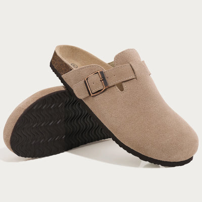 Suede Clogs Mules