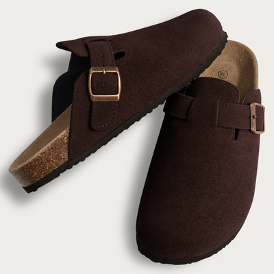 Suede Clogs Mules