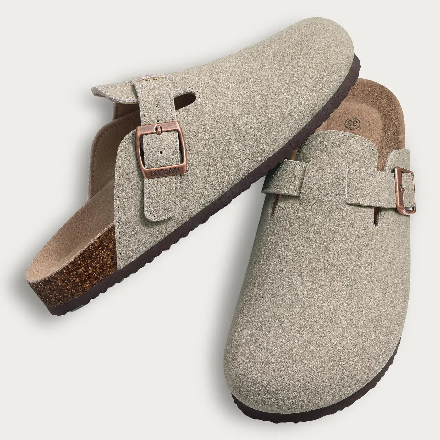 Suede Clogs Mules