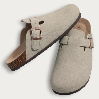 Suede Clogs Mules
