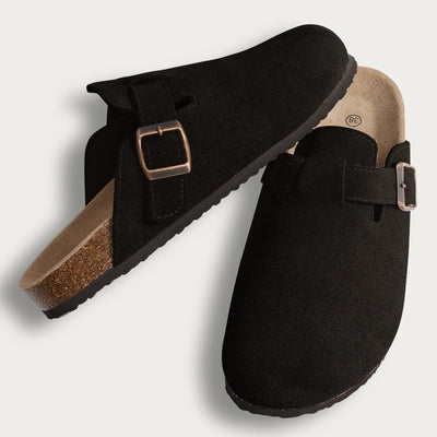 Suede Clogs Mules